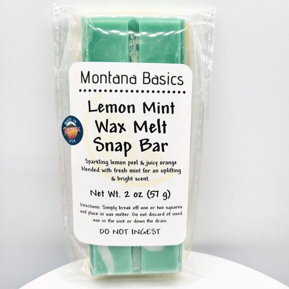 Hand Crafted Other - Lemon Mint - Wax Melt Snap Bars